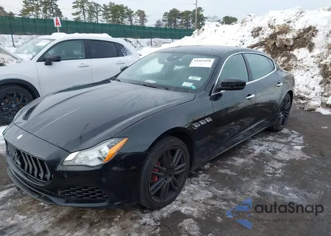 2017 Maserati Quattroporte S Q4 z USA, uszkodzony, nr VIN ZAM56RRA0H1204366